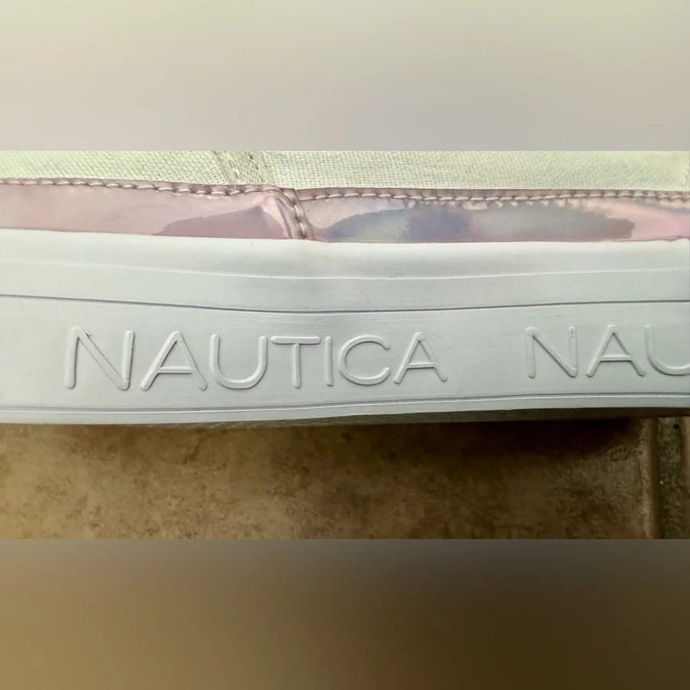 Girls Nautica white and Pink Shoes